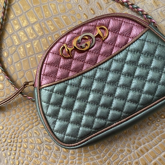 Gucci Laminated Calfskin Mini Traputata Bag - Picture 5 of 15